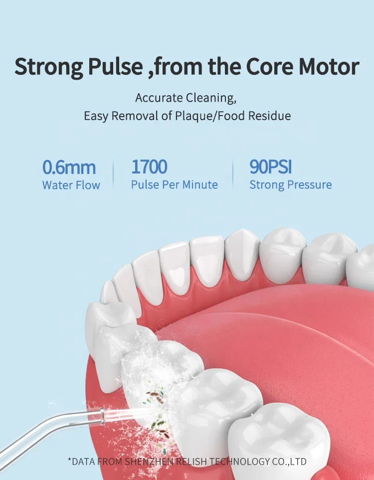 New electric cordless water flosser for teeth whitening and oral cleaning