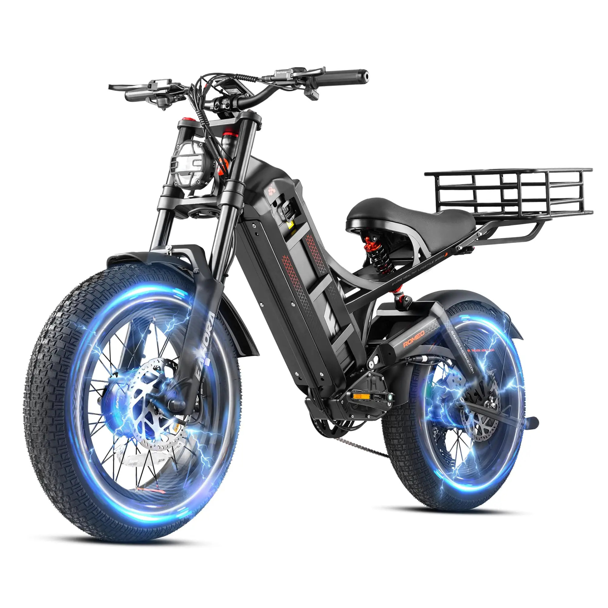 OEM FOB Price Romeo Pro 2  2024 Latest 2500W 48/52V 60Ah Long Range Ebike 26 * 4.0/20 * 5.0 Fat Tire Electric Bike for Adults