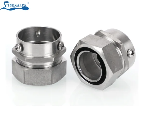 Stainless Steel Hose Fittings DKJ Card Sets Flexible Metal Conduit Connector