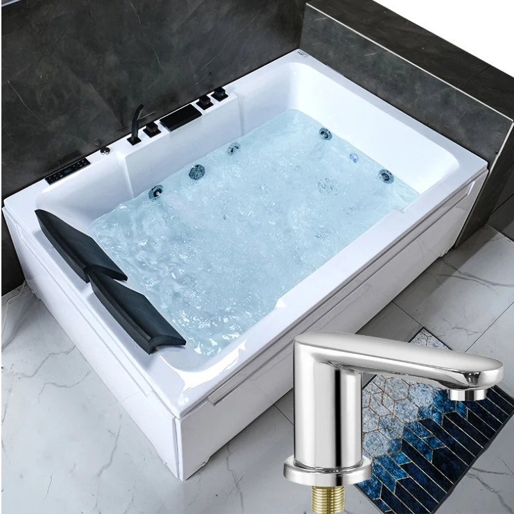 Stainless Steel 7-Shaped Right Angle Bathtubs Waterfall Faucet in Chrome Finish for  Bathroom Hardware Accessories