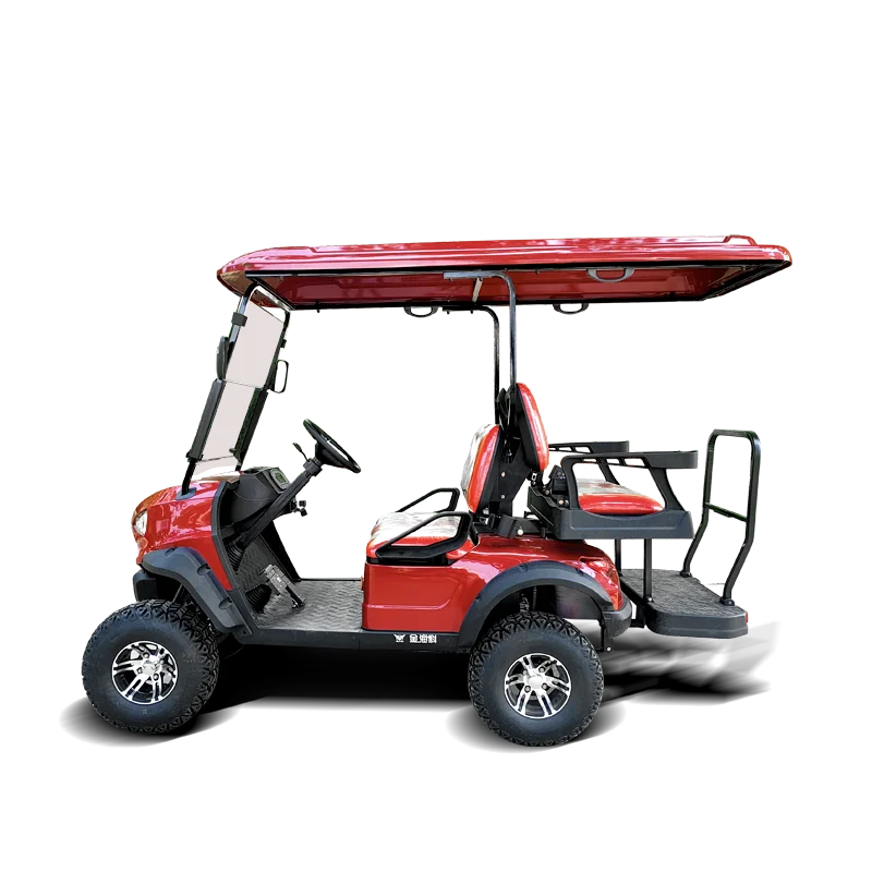 Electric Hunting Buggy for Sale Electric Golf Carts with Folded Seat 2+2 Seat Golf Buggy Golf Cart