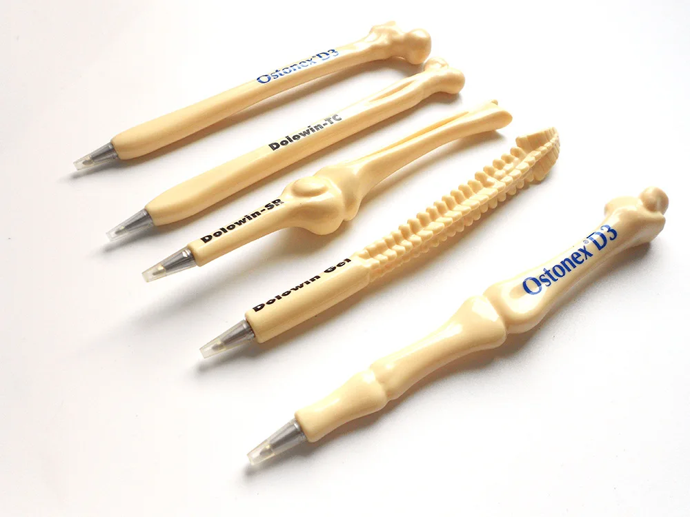 Novelty Promotion Student Bone Pen Custom Logo Pen Bone Medical Bone Shape Pen