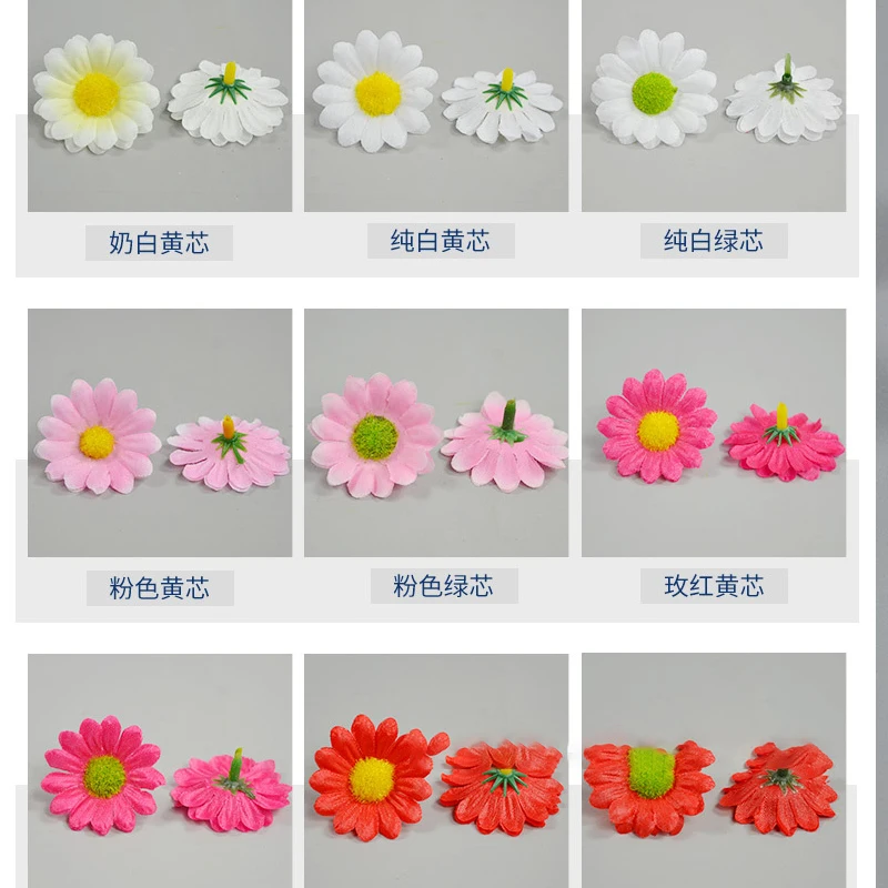 Wholesale artificial daisy silk Flowers diy  wrist flowers Bridal garland artificial flowers decor wedding