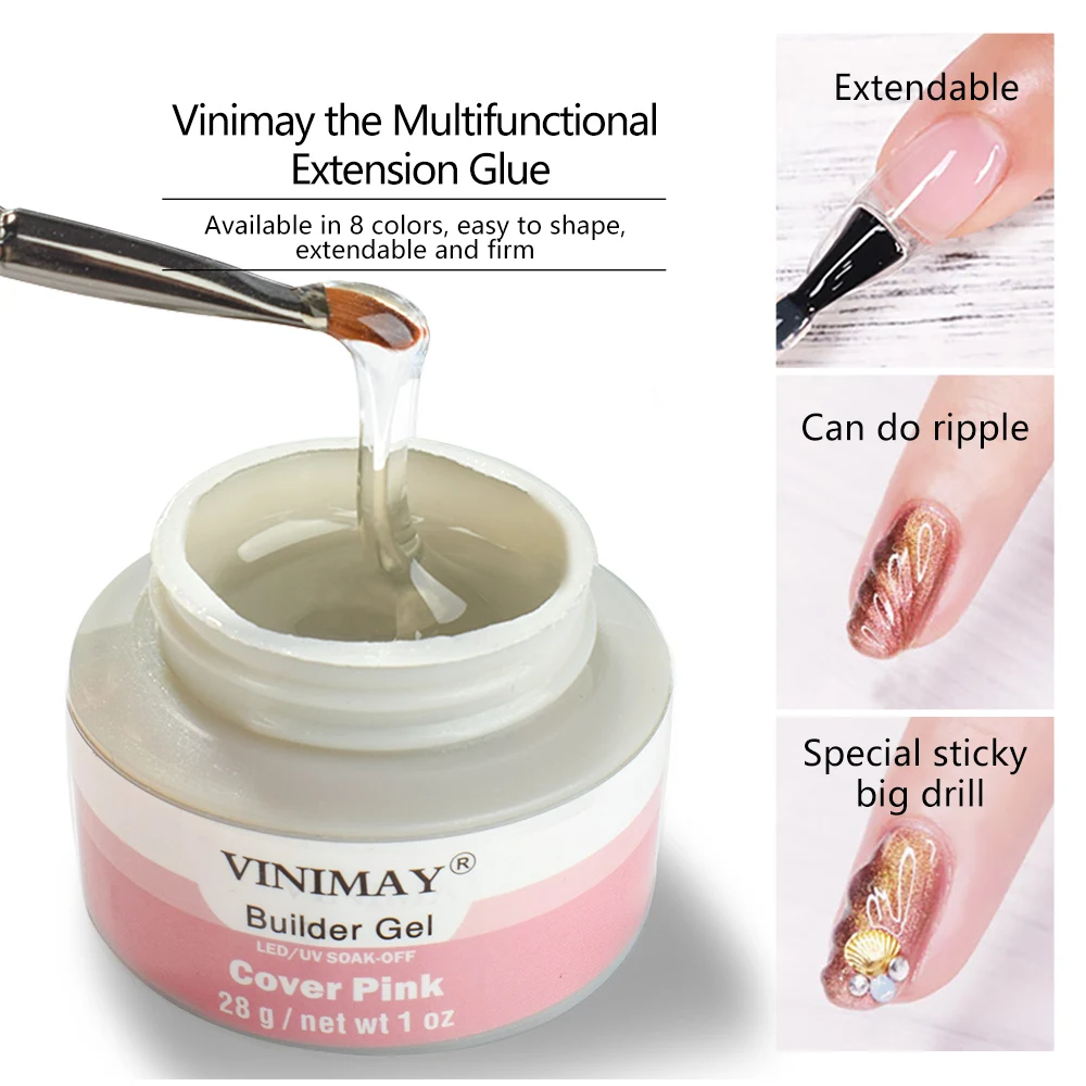 Vinimay OEM High Quality Fast Dry hard nail extension professional building gel
