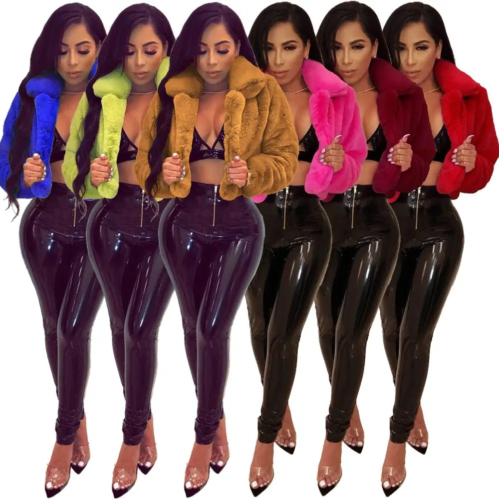 
ZSC0154 Winter Wears Fuax Fur Coat For Woman Trendy Luxury Fake Jacket Ladies Fur Coat Women Short Fox Faux Fur Coats 