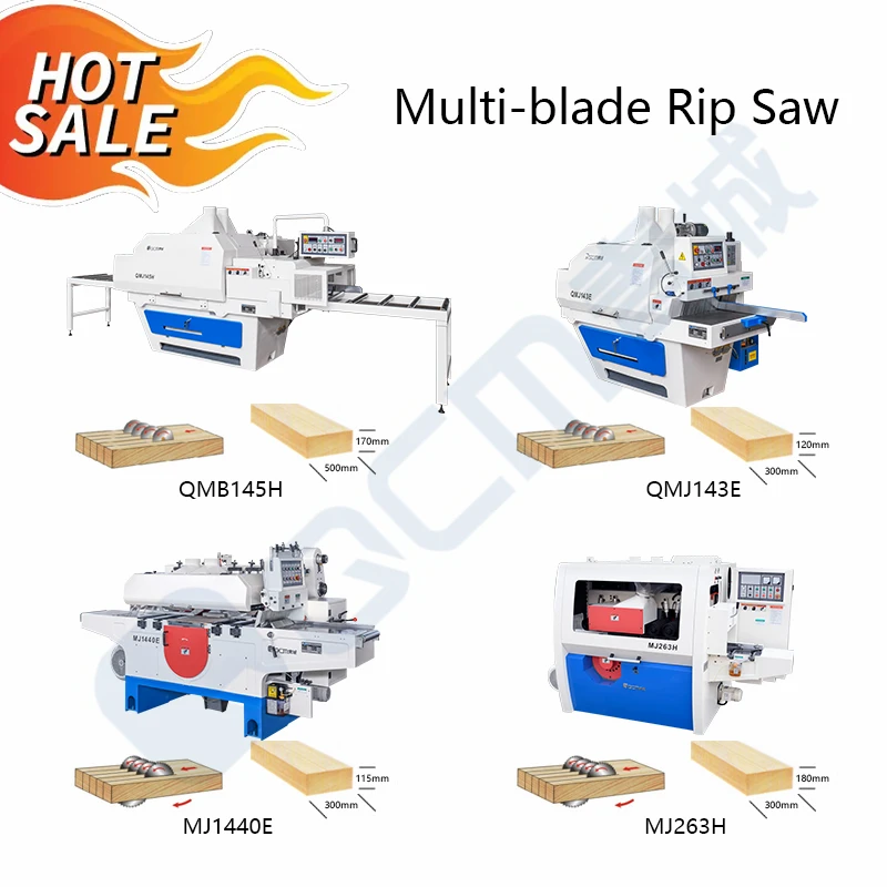 QMJ143E Multi-Blade Rip Saw Sierra De Carne Table Saw Price Saw Woodworking Machinery