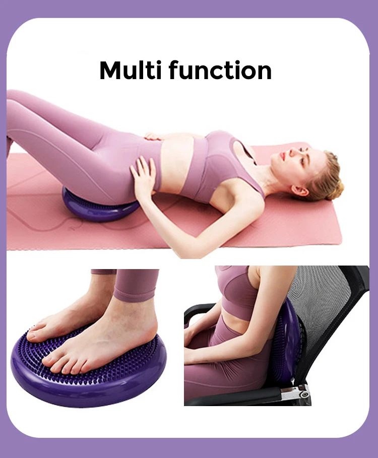 Bodybuilding Equipment Durable Foot Massage Ball Pad Indoor Gym Yoga Inflatable Balance Disc Board