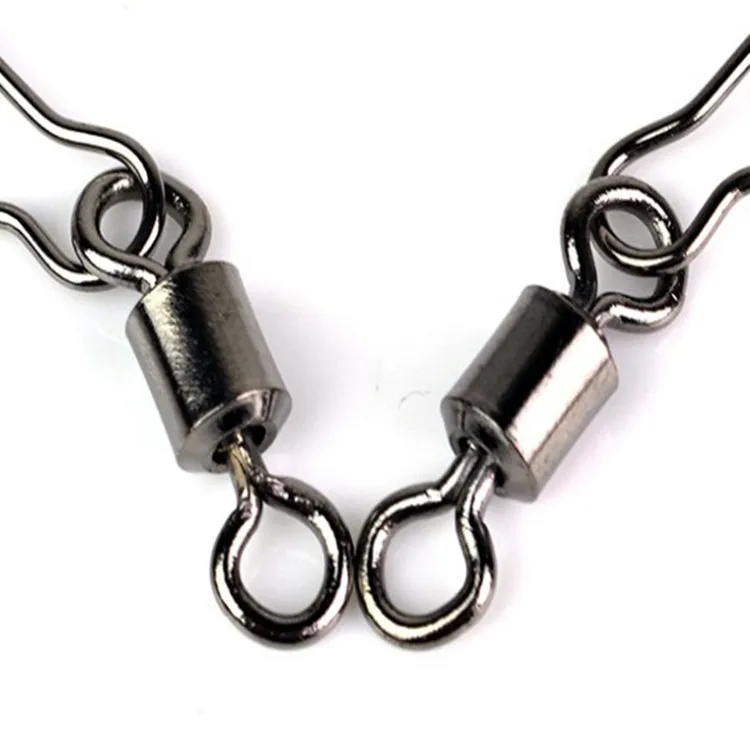 carp fishing accessories Rolling fishing swivel with T-shape snap