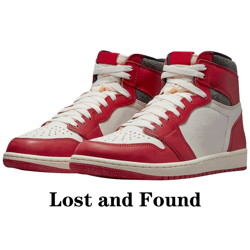 2023 Newest In Stock X Jordan 1 Retro High OG Chicago Lost and Found mens basketball shoes customized Jordan 1 Retro shoes