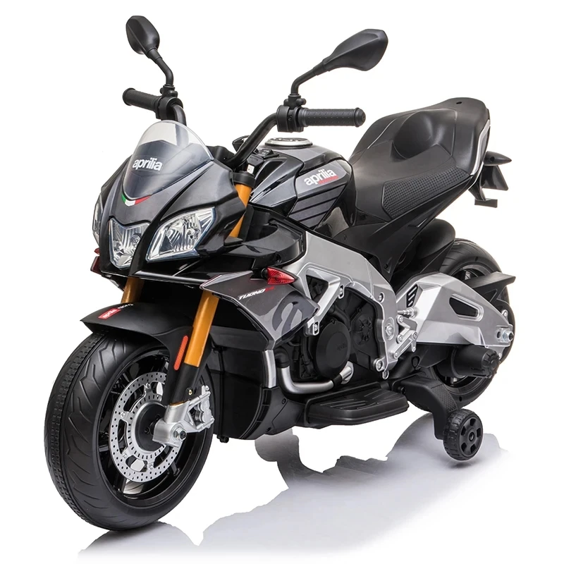 Licensed Aprilia Children Electric Motorcycle 12v Electric Ride On Toy For Kids 3-8 Years Old