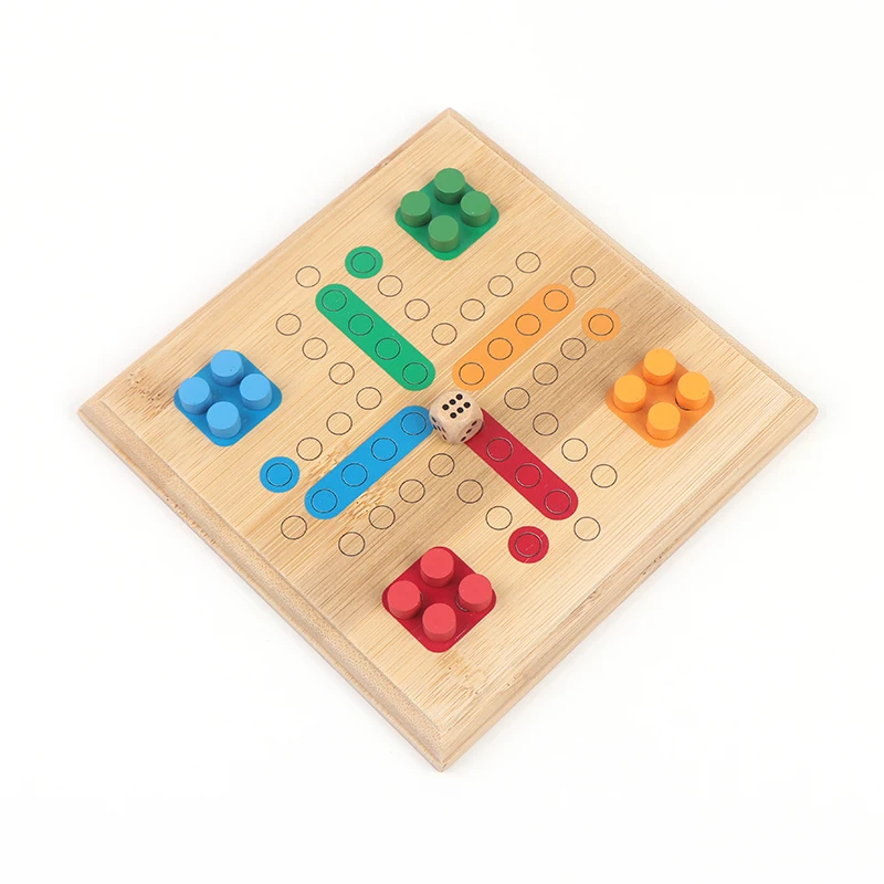 Мини-размер бамбуковые магнитные шахматные нарды Tic Tac Toe Набор для путешествий
