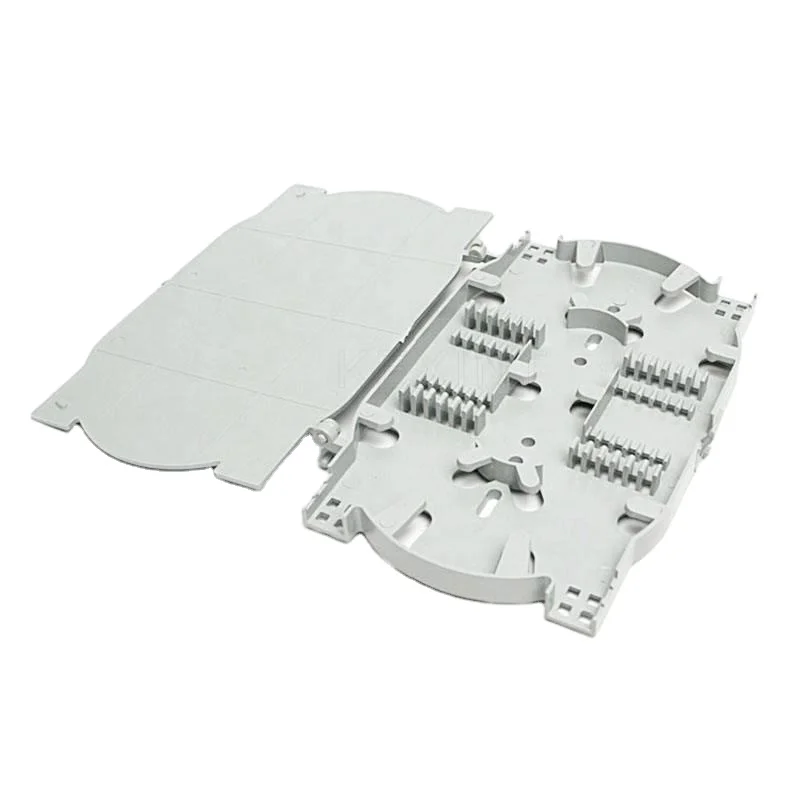 Factory Price Fiber Splice Cassette Tray Module for Patch Panel Terminal Box ABS Plastic 12 24 Core Optical Fiber Splice Tray