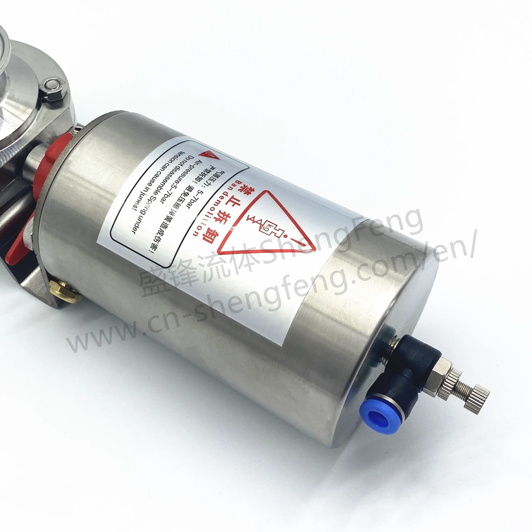ShengFeng Sanitary stainless steel Hygienic Pneumatic Actuator
