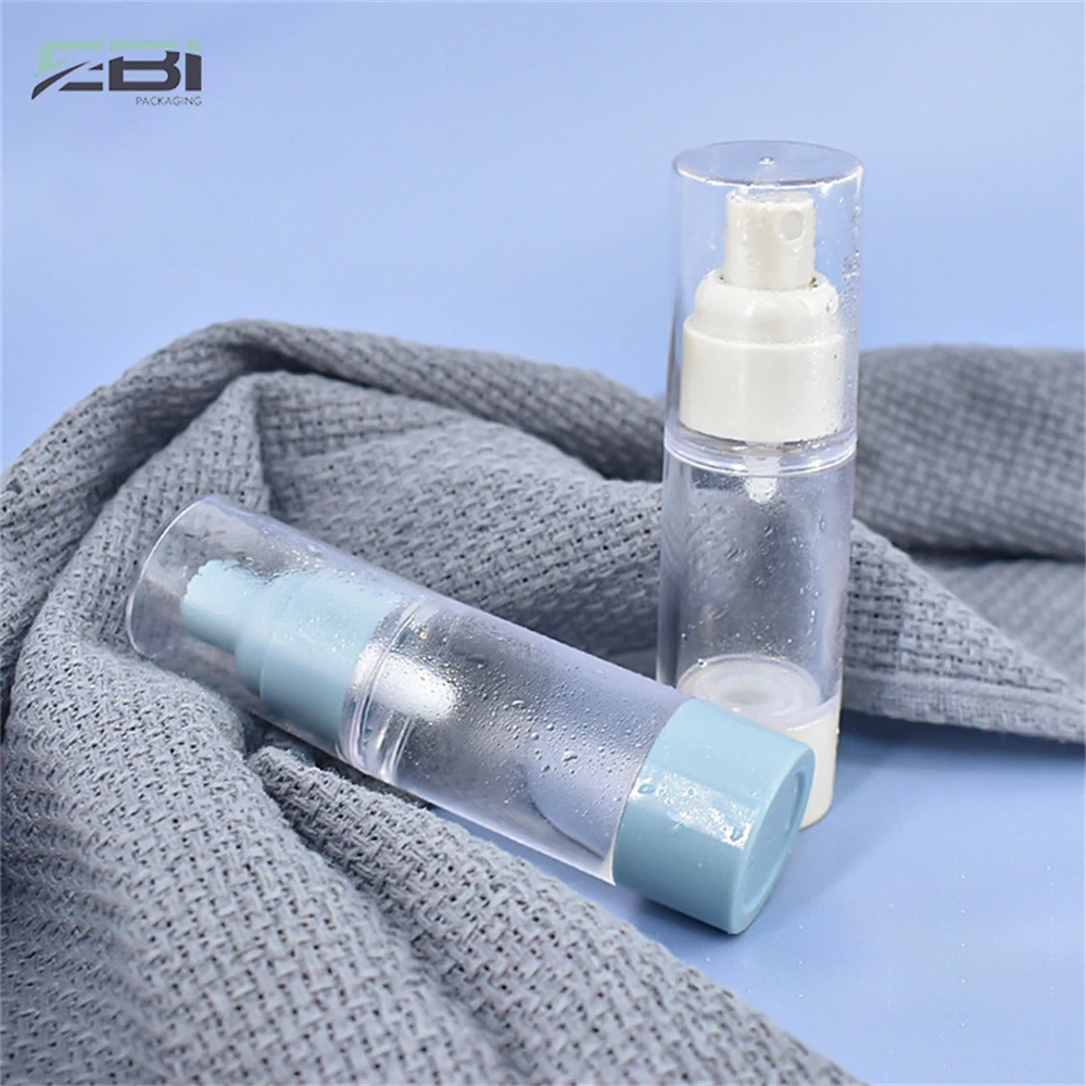 Nordic style degradable cylinder  china PET 30 lotion bottle with spray pump  airless hair  spray bottle
