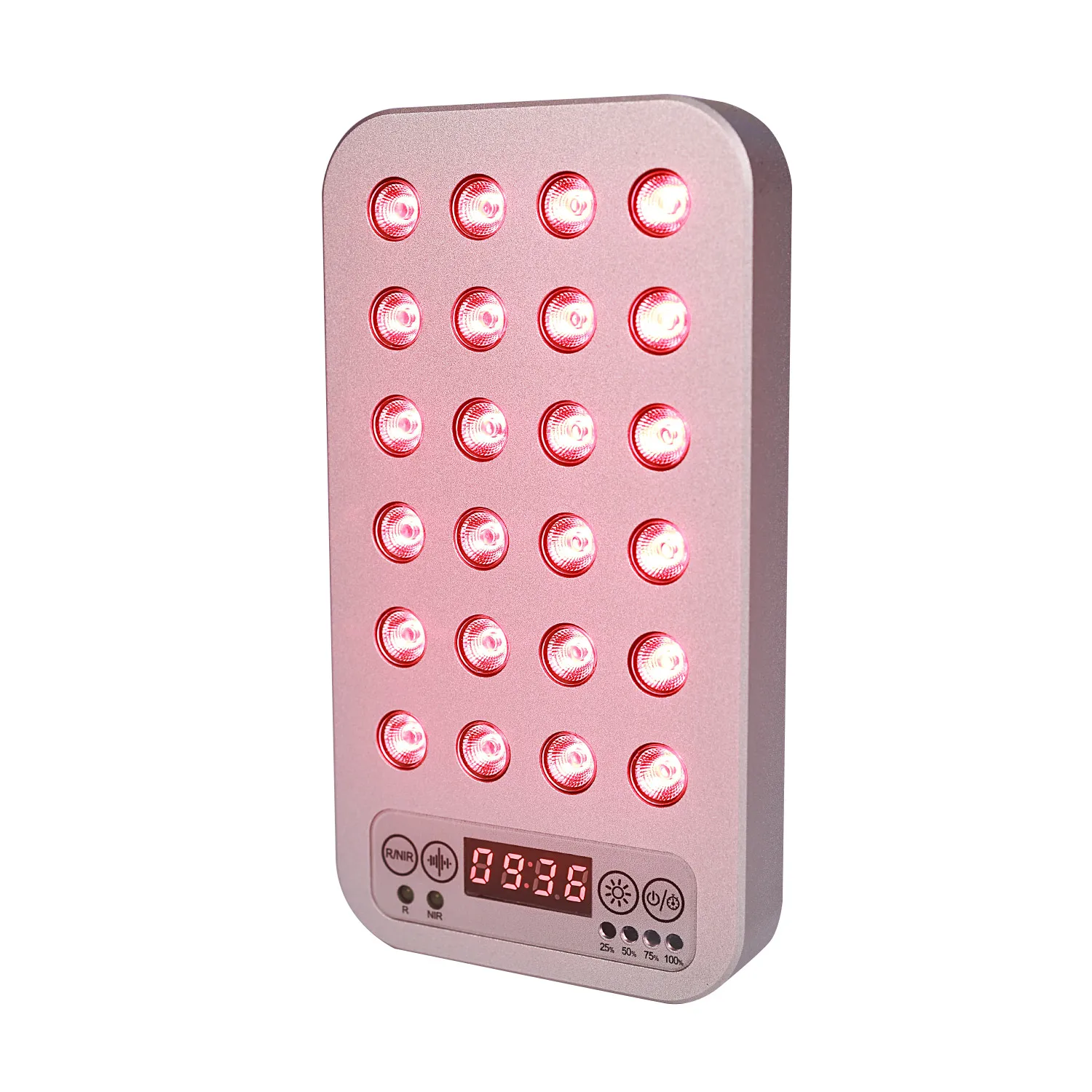 red light therapy panel handhold RL12-D 24pcs dual chips 660nm 850nm infrared light therapy lamp pain relieve for home use