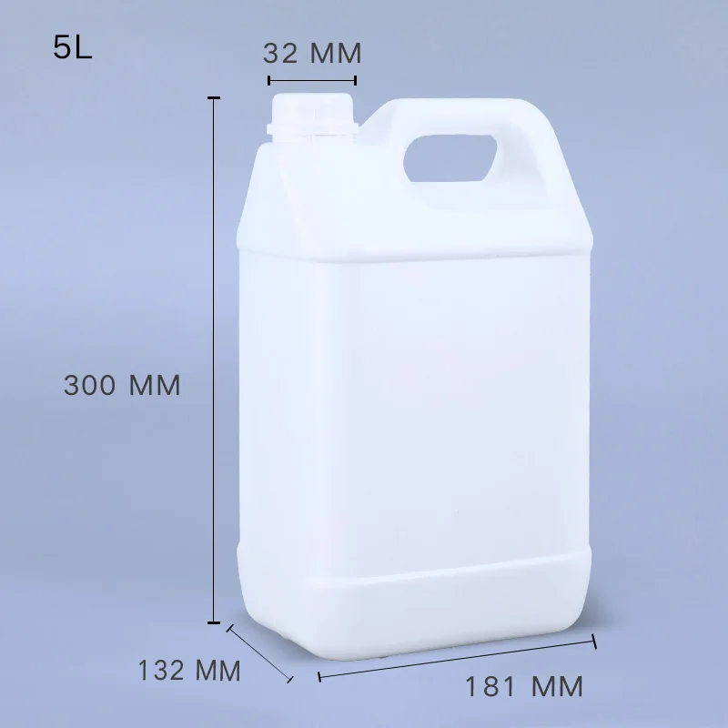  Пластиковый HDPE 5 литров барабан с вскрытием ясной крышкой для хранения