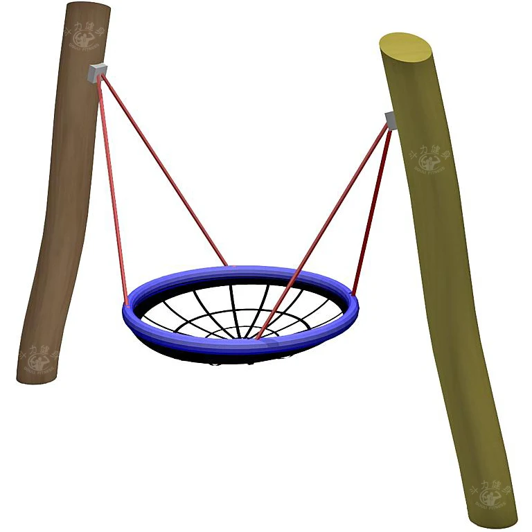 Douli customizable kids adults outdoor large wooden frame orbit saucer swing play equipment