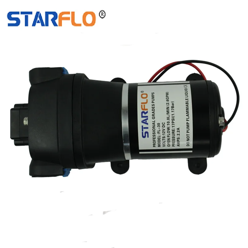 STARFLO 10LPM 17psi Аккумуляторный мембранный насос/12 В dc Морской насос jabsco для морской воды