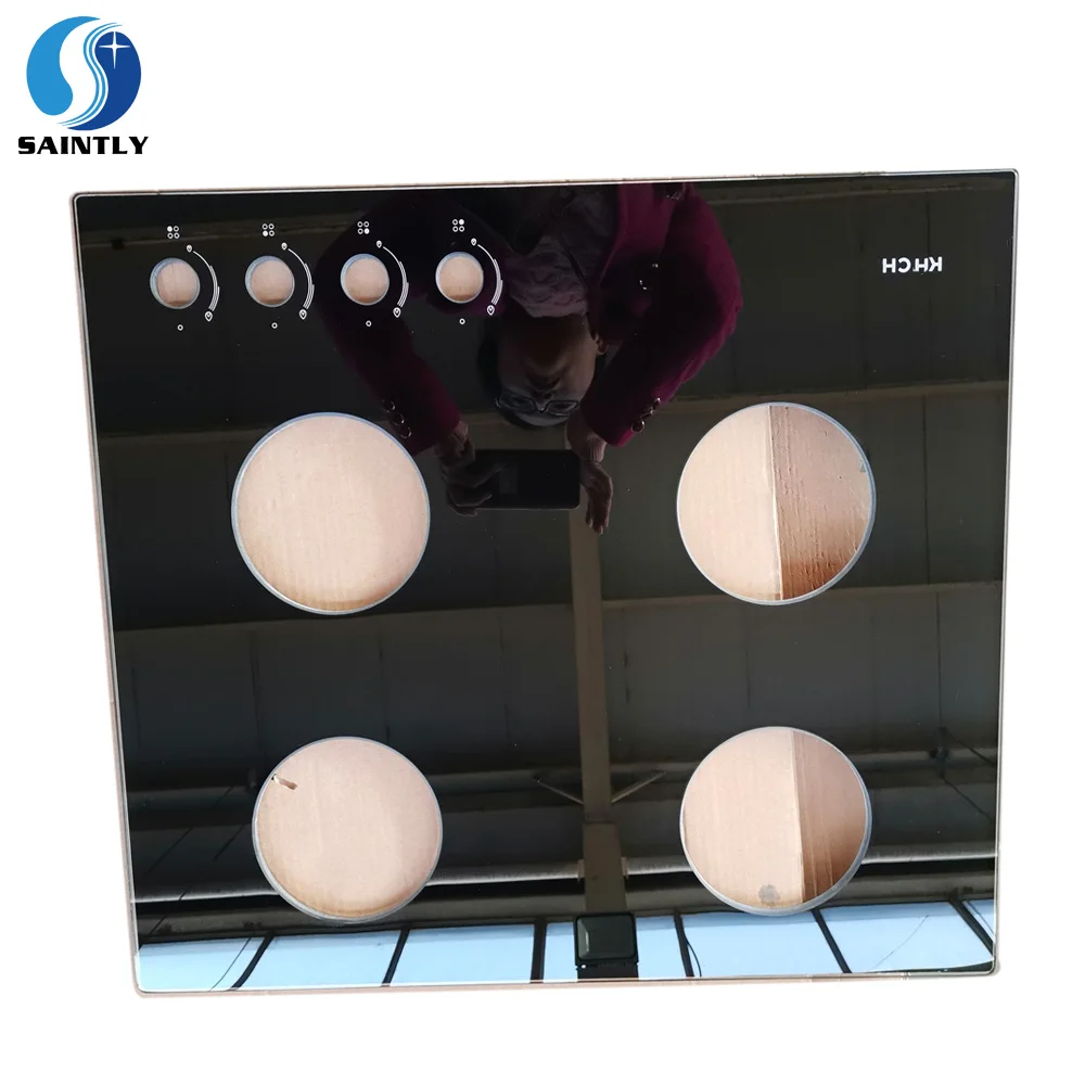 6mm 8mm Ral color painted silk screen printing toughened Gas stove cooker glass tempered glass for cooktop