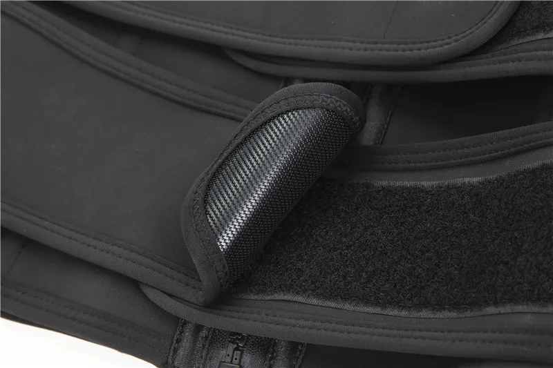 Custom Slimming Women Body Shapers Zipper Three Straps Belt Corset Waist Trainer with 3 Hooks Waist Cinchers Latex Black Opp Bag