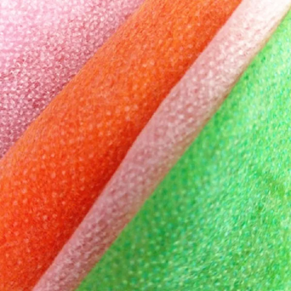 Eco-friendly Colorful Non-woven Adhesive Interlining PP Spun-Bond Viscose Technics Leaf Fabric