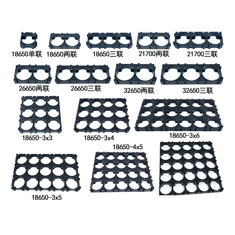 18650 32650 32700 32900 Battery Holder Anti Vibration Cylindrical Bracket Li-ion Cell Storage Lithium Battery Support Sta