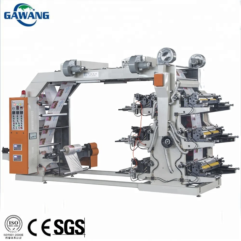 Full-Auto Adhesive Paper With UV Dryer Flexo Label Printing Machine