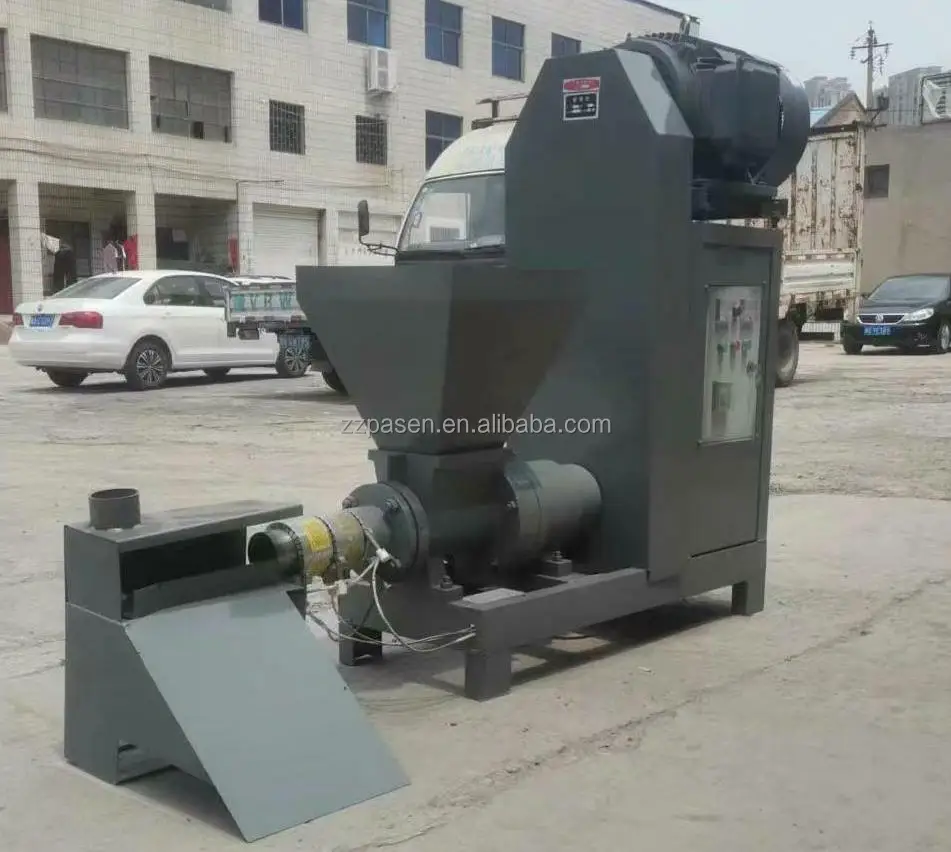 Rice husk sawdust and wood chips briquette press charcoal making machine