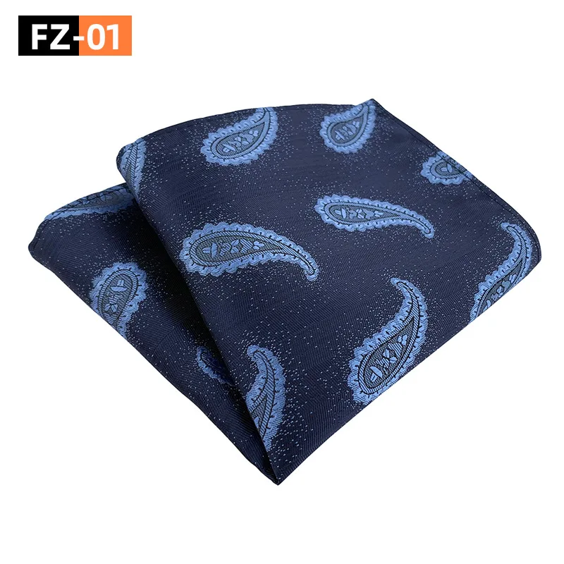2024 Handmade Men 100% Silk  Hanky Polka Dot Floral Paisley  Polyester Men Handkerchief