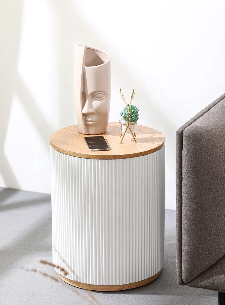 Special Italian Design Minimalist Nordic Style Bedroom Night Stand White Wood MDF Bed side Nightstand with Drawers