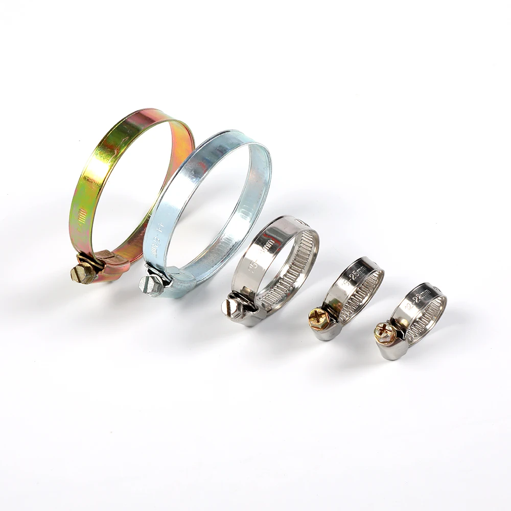 high quality 201 304  Stainless Steel German Type Adjustable Hose Clamp Hoop