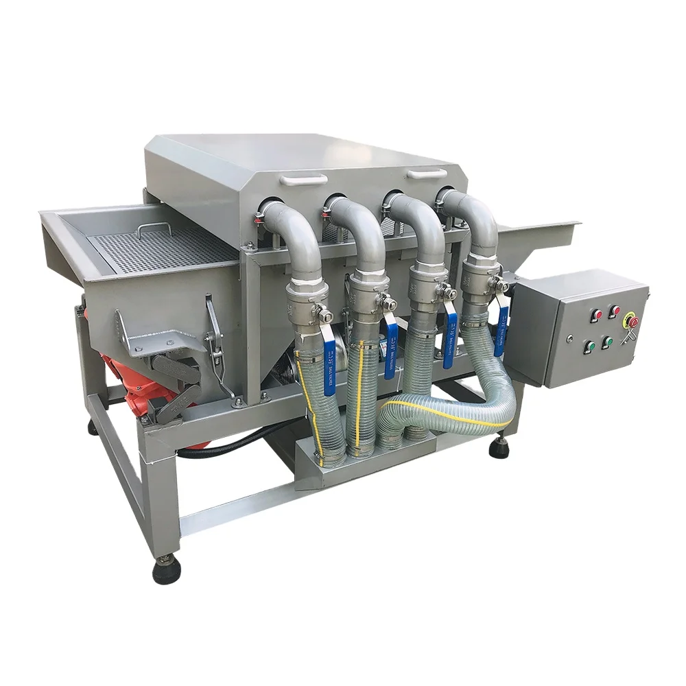 automatic soft roller removes dust vibrator dates washing machine production line for dates