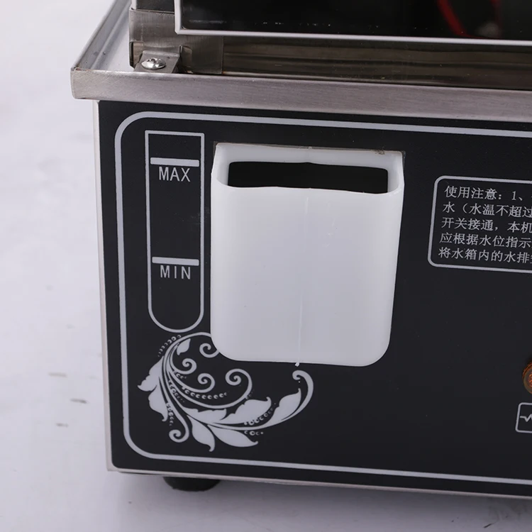 Stainless Steel Steamer Bun Electric 5-layer Glass Display Commercial Bread