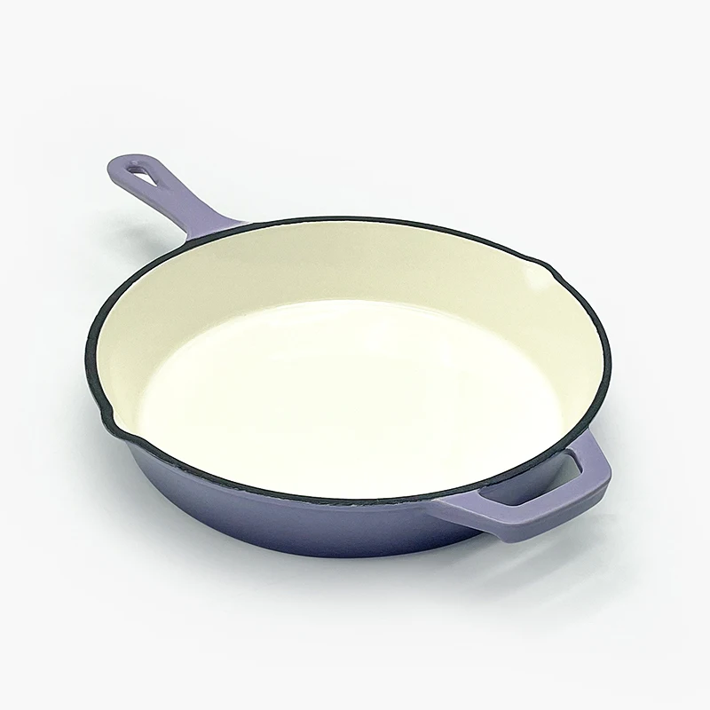 Cast Iron Enamel Skillet Pan Cast Iron Frying Pan Grill Cookware Enamel Cast Iron Cooking Griddle Pan