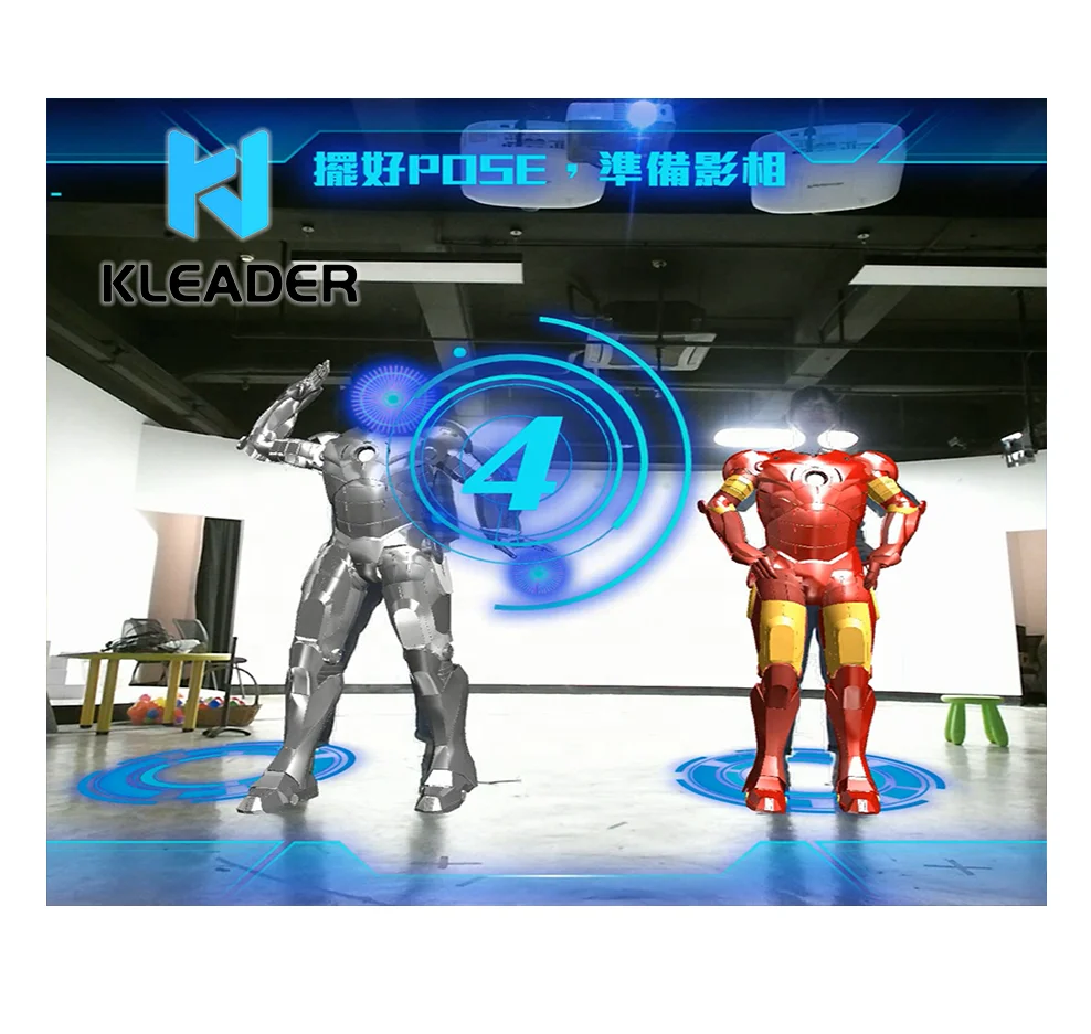 Cartoon characters augmented reality realistic AR experience with kinect camera, to be your own superhero radar