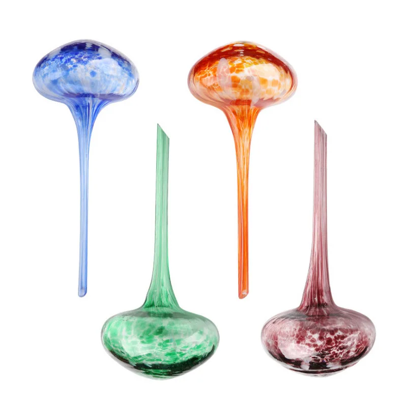 Deepbang garden water drip irrigation system glass colored mushroom dropper outdoor indoor plant  drip irrigation system