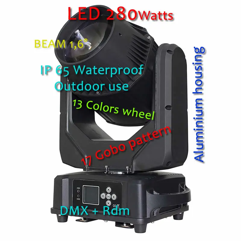 Оптовая Продажа с фабрики 280 Вт Подвижная головка Dmx Light IP65 Водонепроницаемый сценический свет