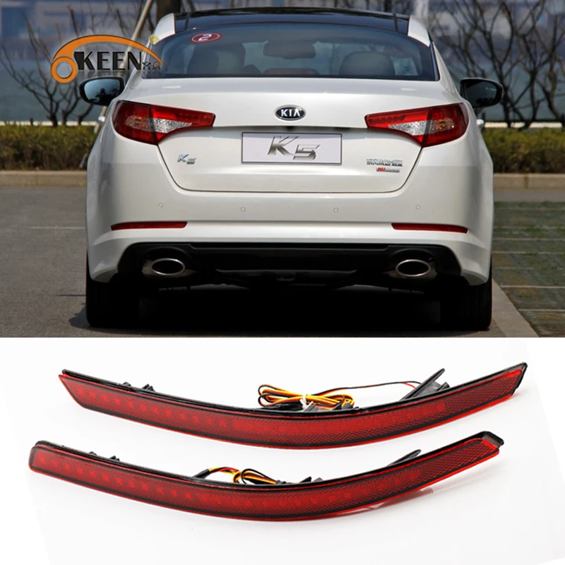  Кин Высокое качество 12V светодиодные задние фонари для KIA Оптима K5 заднего бампера отражатель