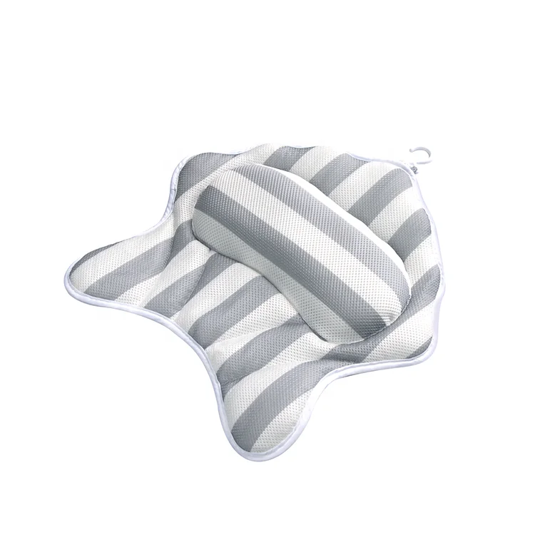 Luxury Wholesale bath pillow 3d Soft Spa Bath Pillow with Heavy Duty Suction Cups
