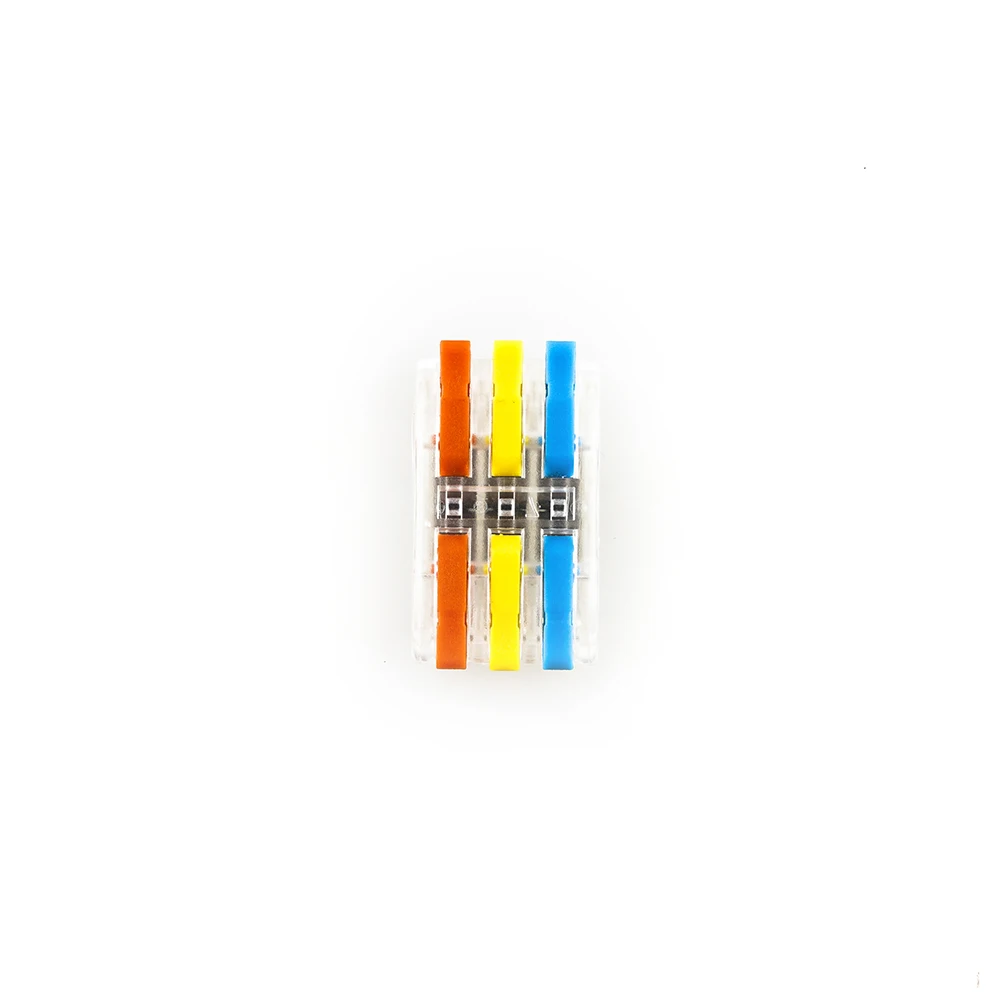 Transparent Quick Connector Terminal Lamp Wire Connector Booster Handle with Fixing Hole Terminal Blocks Wiring Cable Connector