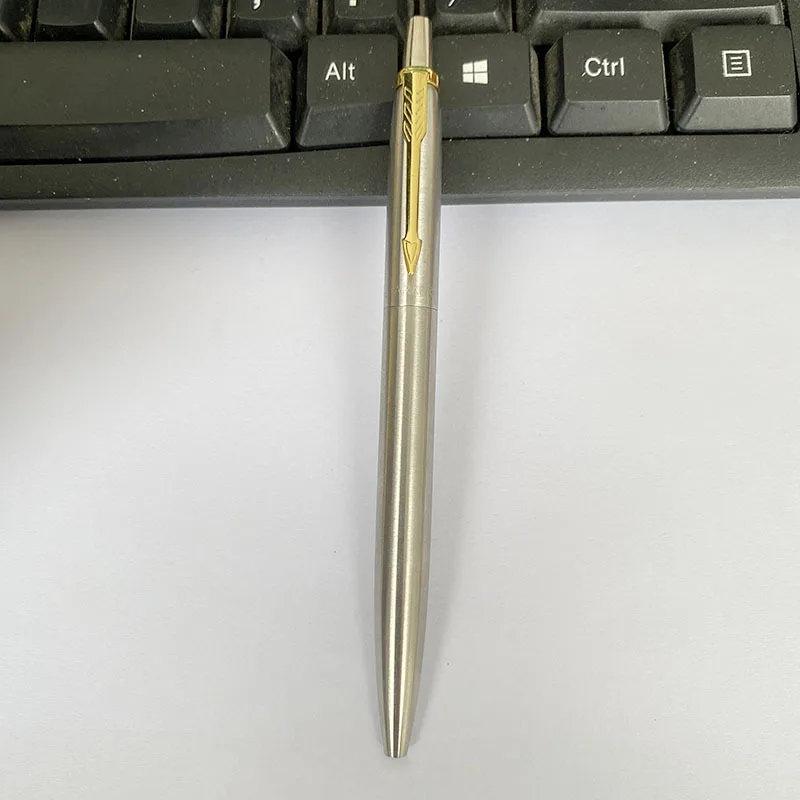 Jovesun custom Pen Luxury Laser Custom Branded slim Ballpoint Pens Thin Hotel supplies Promotion Pen