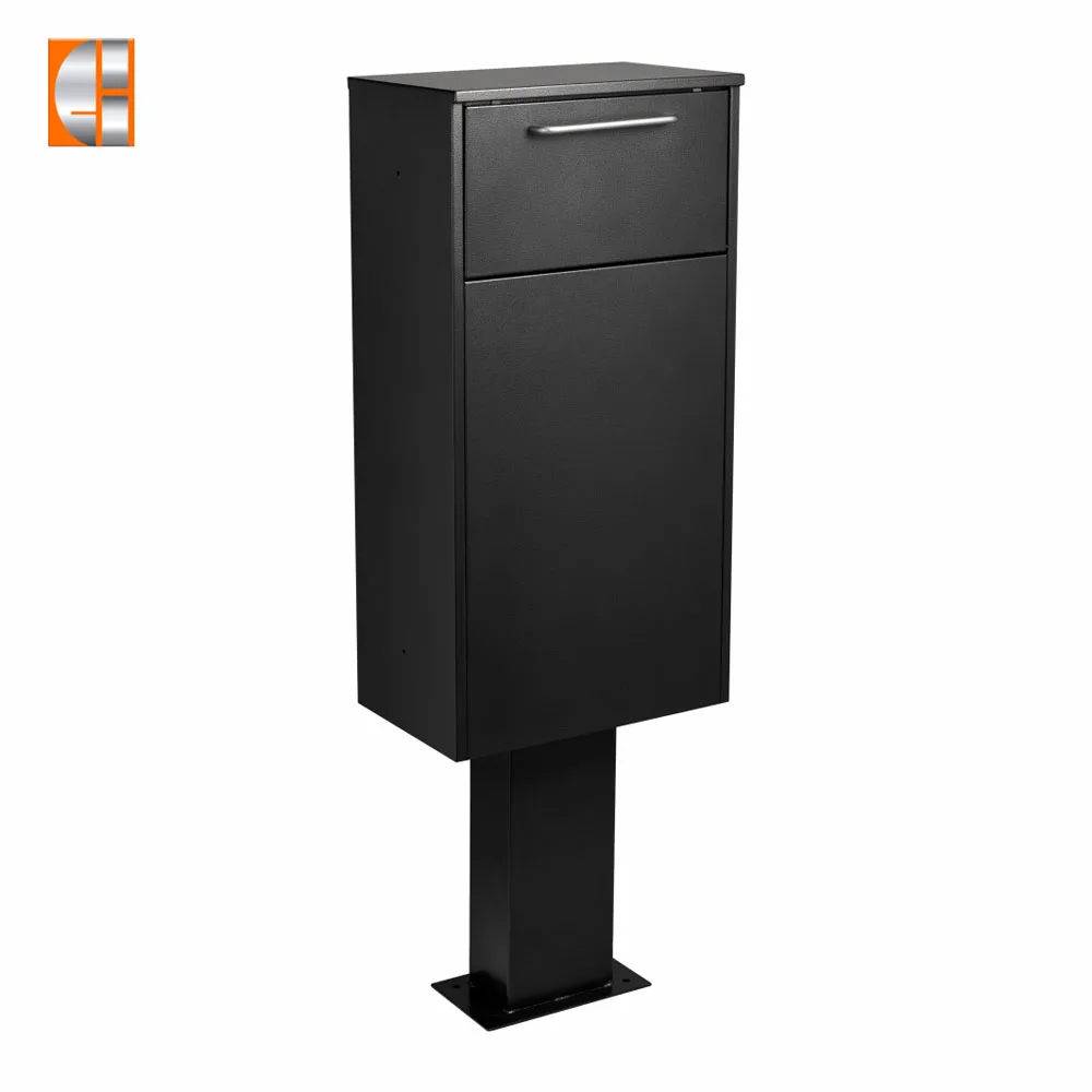 Large Metal Parcel Drop Box for Home and Office Wall Mounted Letter Box with Lock Garden Style for Outdoor Use