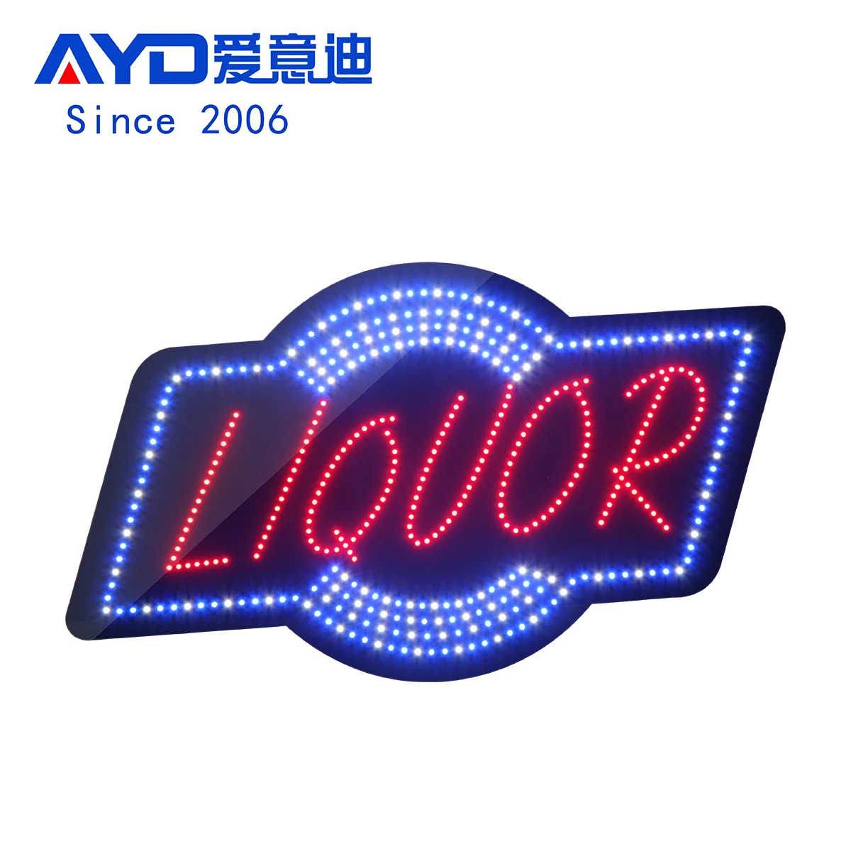 18*30 Inch Super Bright LIQUOR BEER WINE Advertising Sign, Led Lighting Words Flashing Wine Bar Irregular Signage