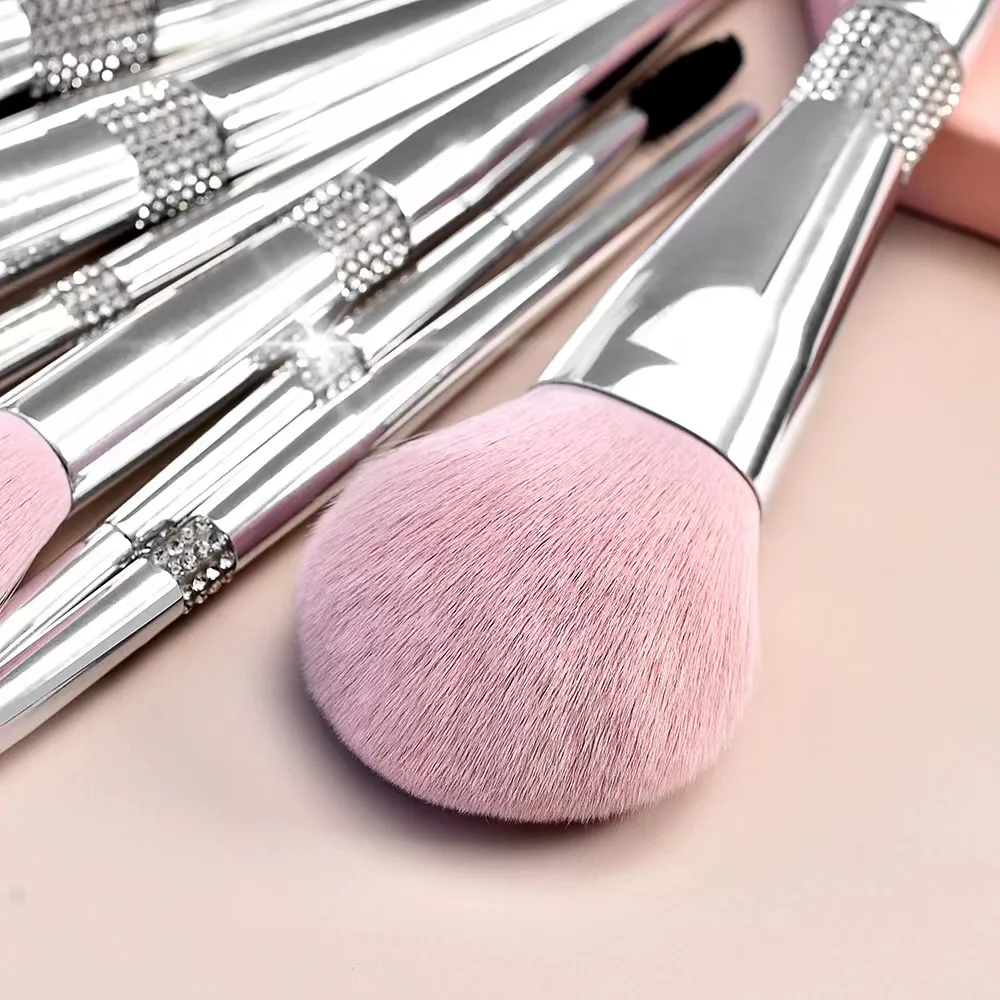 2021 High Quality 15 Pcs Makeup Brushes,Private Label Champagne Gold Eye Eyeshadow Foundation Double Head Makeup Brush Set