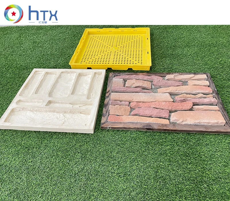 polyurethane concrete cement artificial stone silicone mold