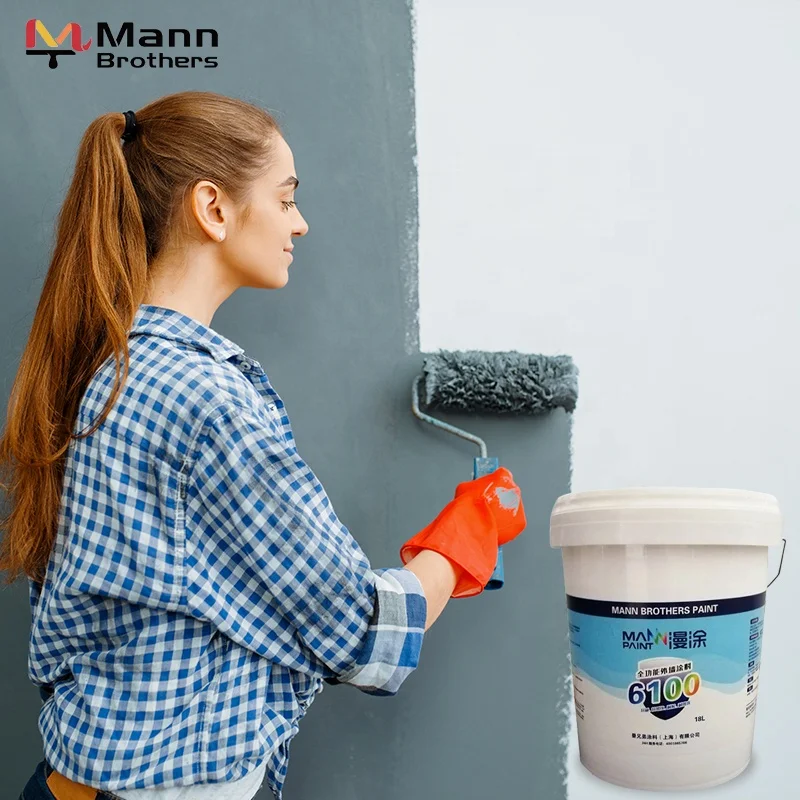 Exterior wall emulsion paint non-toxic environmental protection paint can be brushed