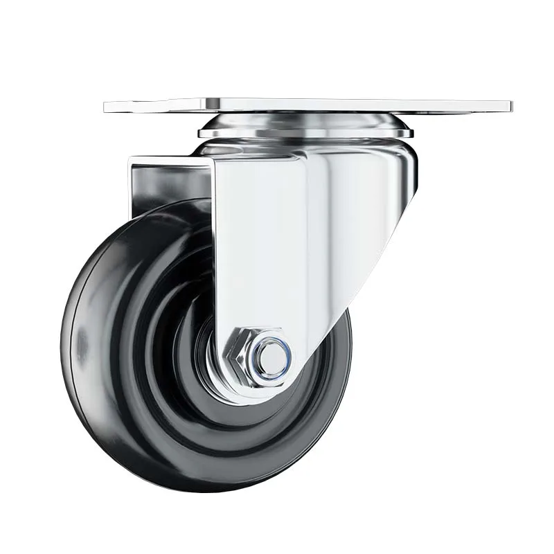 6 inch rigid/swivel/brake stainless steel castor wheel High temperature food processing solid wheel heat resistant caster