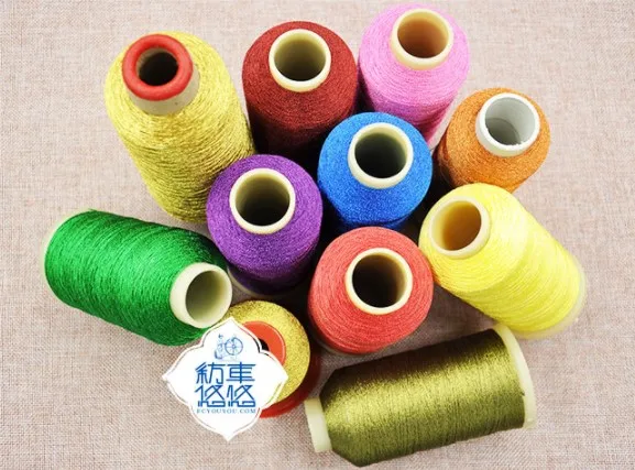 Rainbow 150D/3s gold and silver embroidery thread / cannetille thread for DIY sewing materials manufacturer
