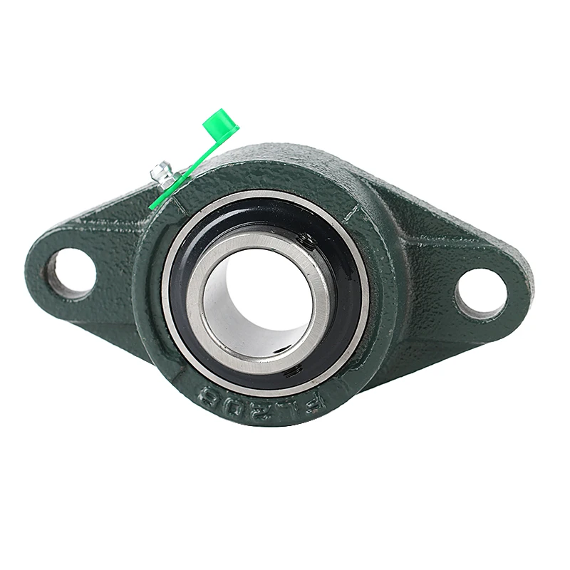 40mm 2-Bolts Flange Units Cast Iron UCFL208 Mounted Bearing UC208 + FL208