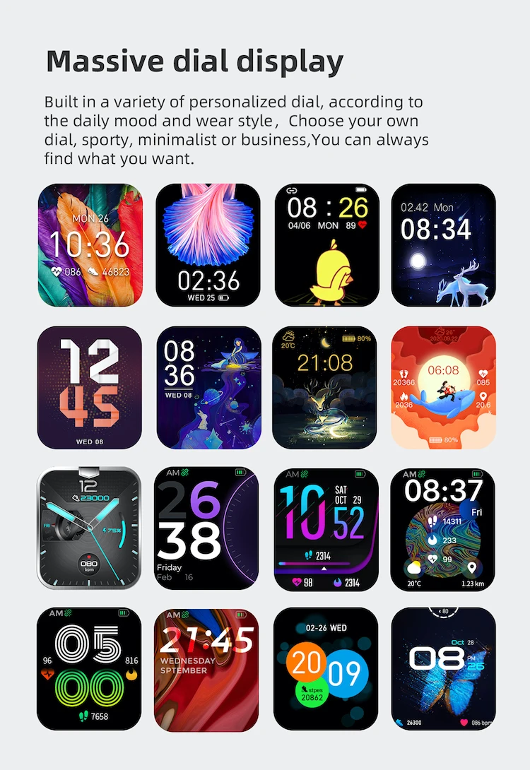 Multiple Languages Mens Smart Digital Health Band Luxury New Arrival Smart Wrist Watch P85 Dropshipping Products 2022